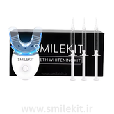 کیت بلیچینگ خانگی ۳ ظرفیتی ( پک لاکچری ) + LED Blue Light اسمایل کیت (وارداتی اورجینال)