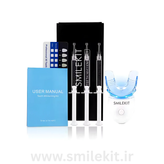 کیت بلیچینگ خانگی ۳ ظرفیتی ( پک لاکچری ) + LED Blue Light اسمایل کیت (وارداتی اورجینال)