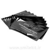 نوارهای سفید کننده دندان زغالی اسمایل کیت مدل دابل الاستیک ذغال فعال