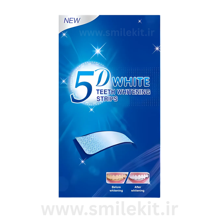 نوارهای سفید کننده دندان 5D اسمایل کیت PAP+ Teeth Whitening Strips