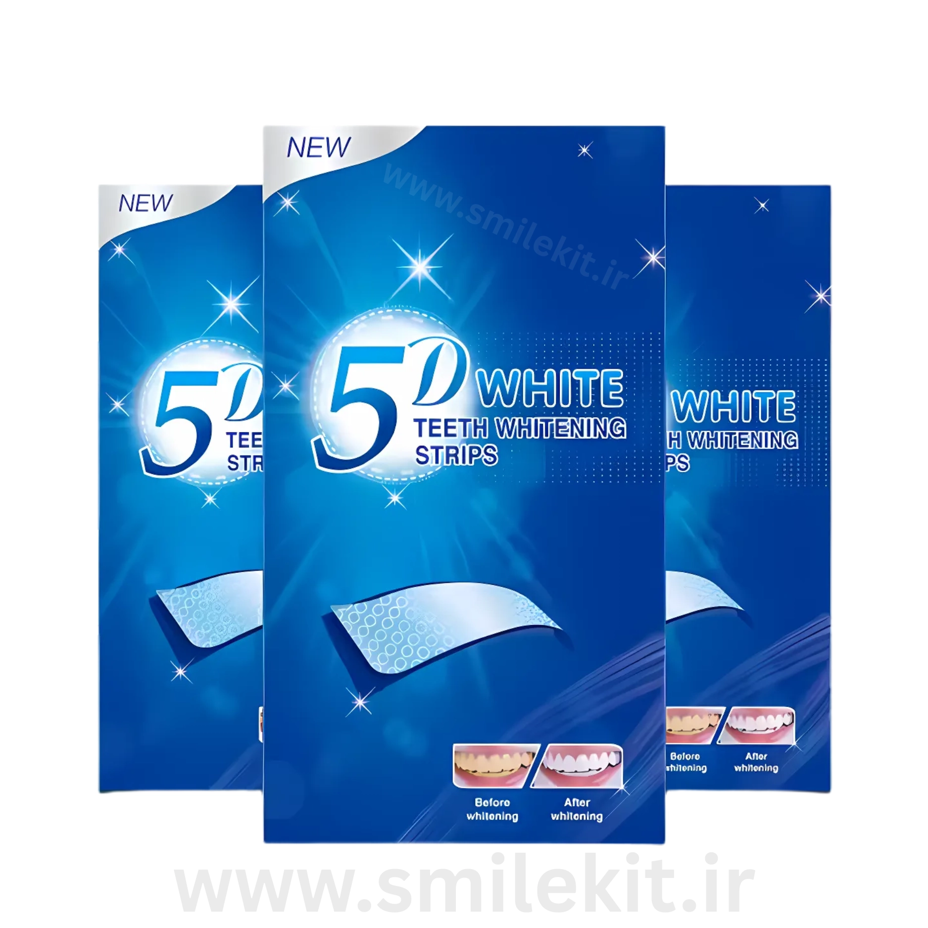 نوارهای سفید کننده دندان 5D اسمایل کیت  PAP+ Teeth Whitening Strips