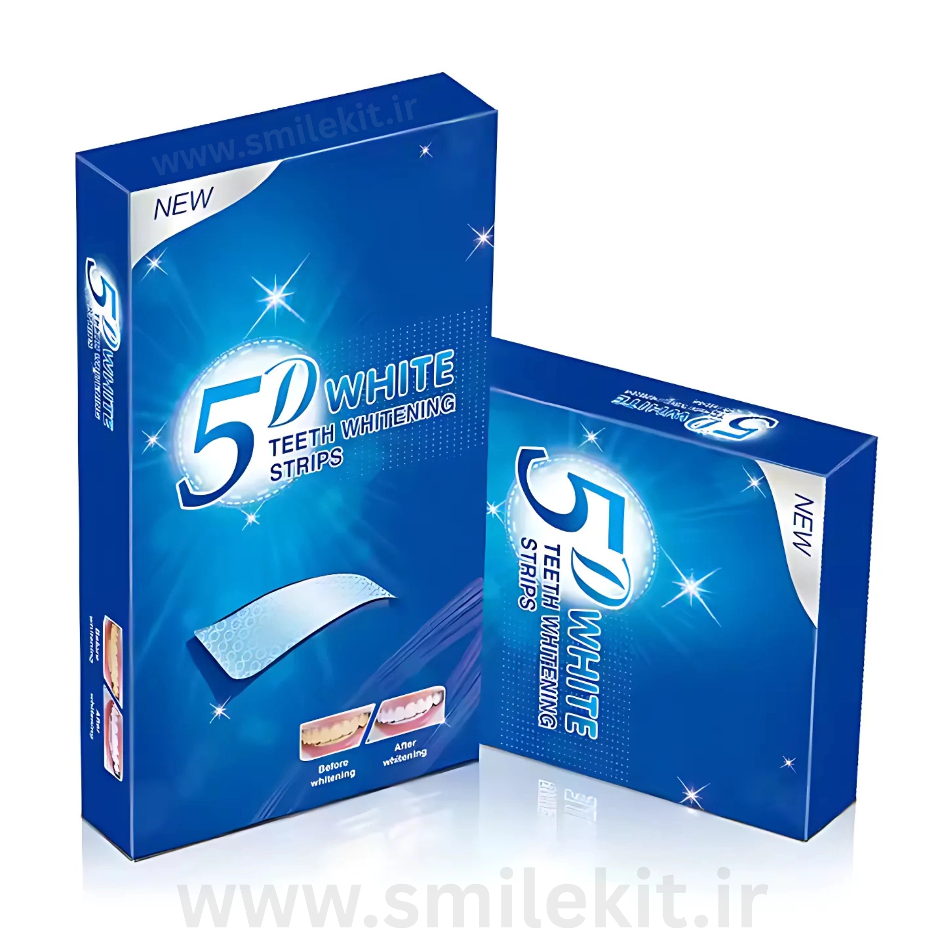 نوارهای سفید کننده دندان 5D اسمایل کیت  PAP+ Teeth Whitening Strips