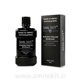 هانشویه زغال فعال اسمایل کیت (Activated Charcoal Mouthwash) پاکسازی عمقی و سفیدکنندگی دندانها با فناوری پیشرفته