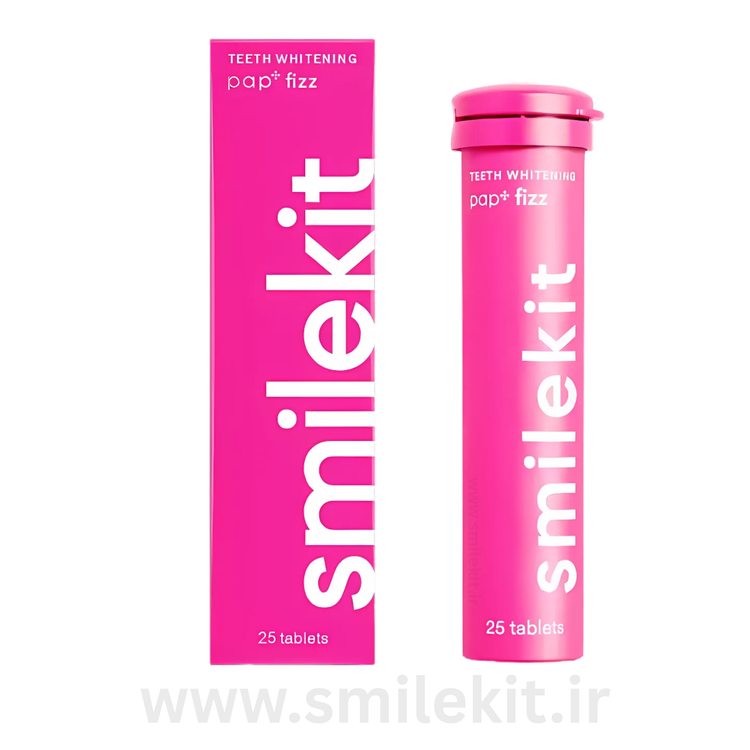 قرص سفیدکننده دندان با فناوری PAP+ FIZZ اسمایل کیت