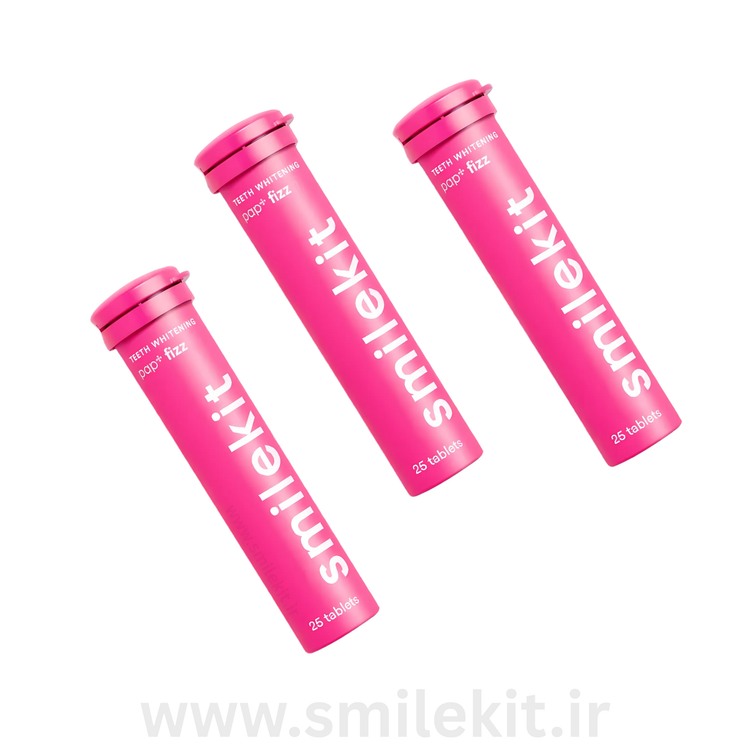 قرص سفیدکننده دندان با فناوری PAP+ FIZZ اسمایل کیت