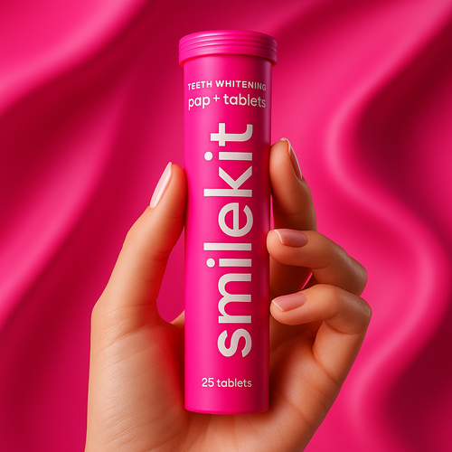 قرص سفیدکننده دندان با فناوری PAP+ FIZZ اسمایل کیت