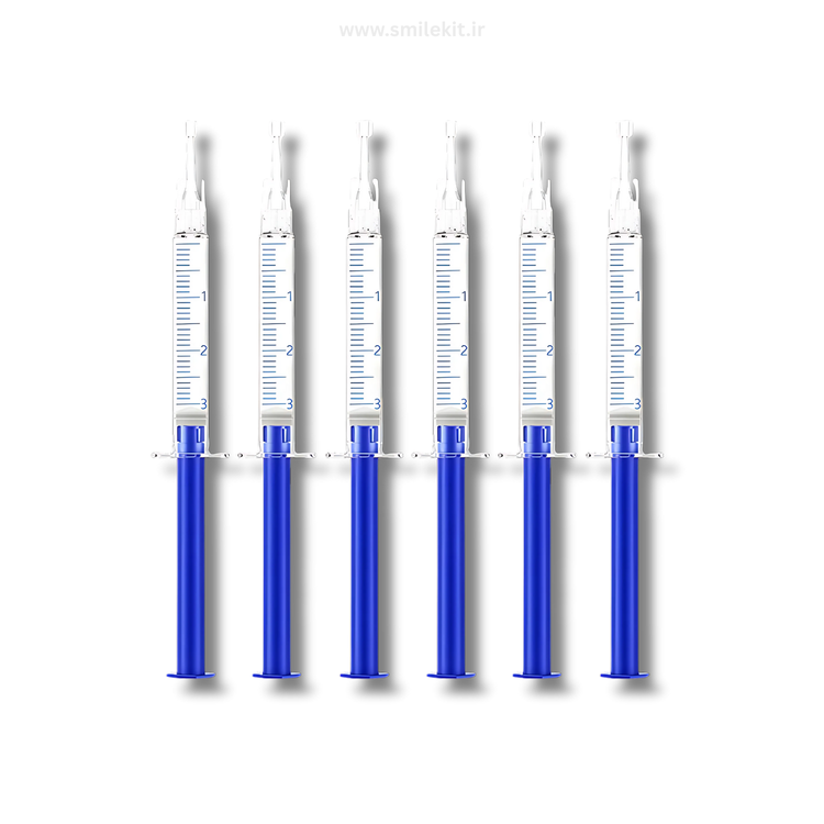 سرنگ بلیچینگ اضافه ۶ عددی - مناسب برای تکمیل کیت سفیدسازی دندان