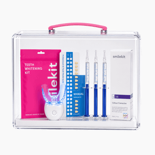 پک سفیدکننده دندان SmileKit Pro | خمیر دندان V34 + کیت بلیچینگ حرفهای